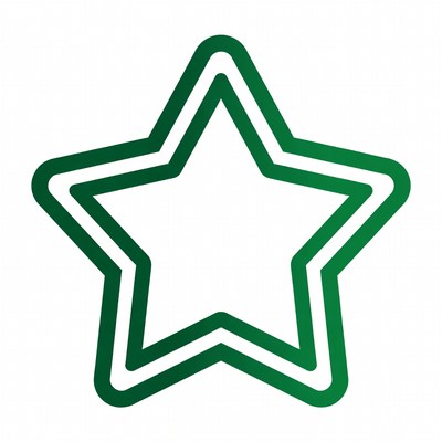 Green Outline Star Icon