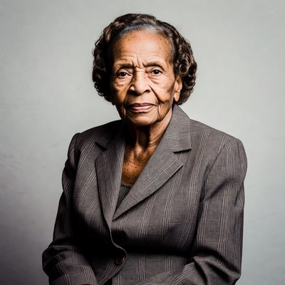 Elderly African-American woman in suit