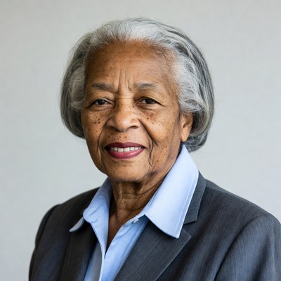 Elderly African-American woman in suit