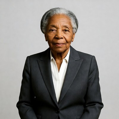 Elderly African-American woman in suit