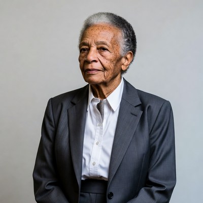 Elderly African-American woman in suit