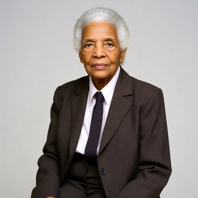 Elderly African-American woman in suit
