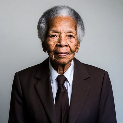 Elderly African-American woman in suit