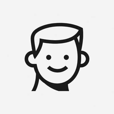 Smiling man icon