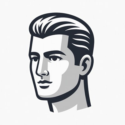 Side Profile Man Illustration