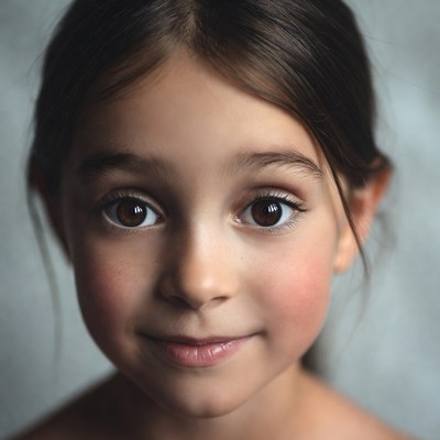 Smiling young girl close-up
