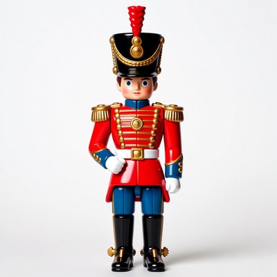 Toy soldier standing isolated