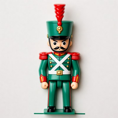 Green Nutcracker Soldier Toy