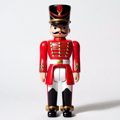 Red Toy Soldier Nutcracker Standing