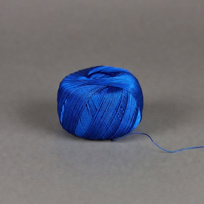 Blue yarn ball