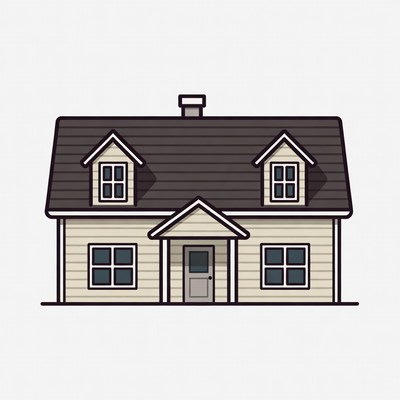 Simple Illustrated House