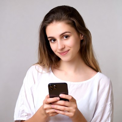 Young woman using smartphone