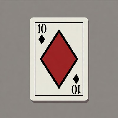 Ten of Diamonds Playing Card