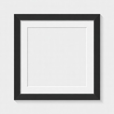 Empty Black Picture Frame