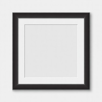 Empty Black Picture Frame