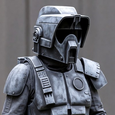 Stormtrooper in weathered armor