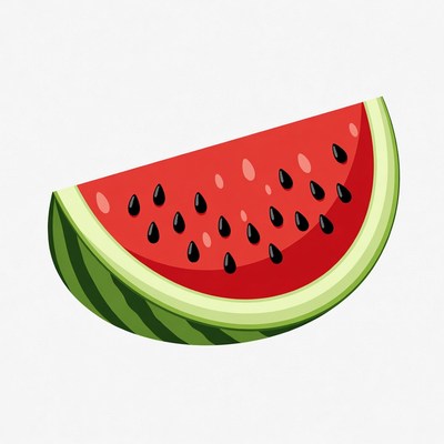 Watermelon slice illustration