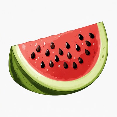 Watermelon slice illustration