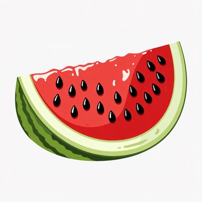 Sliced Watermelon Illustration