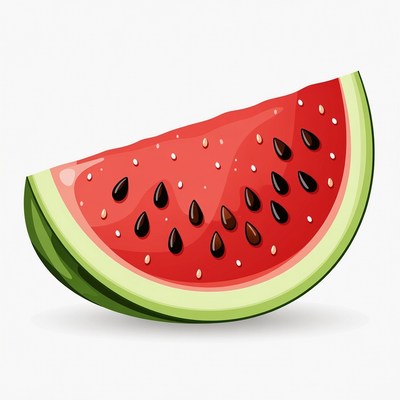 Sliced Watermelon Illustration