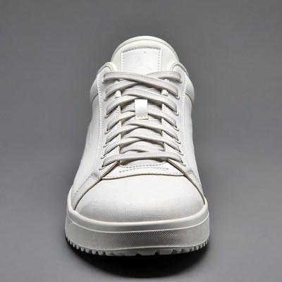 White Jordan Sneakers Front View