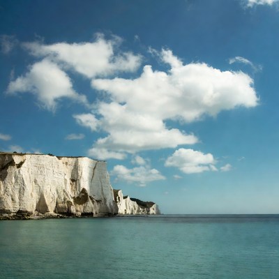 White Cliffs with Sea and Sky