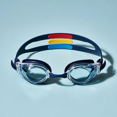 Swimming Goggles with Color Straps