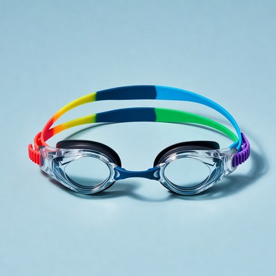 Colorful Rainbow Swimming Goggles