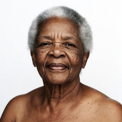 Elderly African-American woman smiling