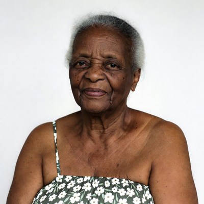 Elderly African-American woman smiling