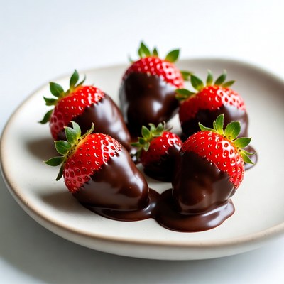 Strawberries Dipped in Chocolate