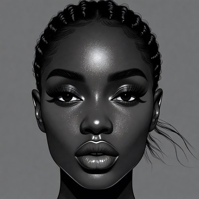 Beautiful Black Woman with Braids