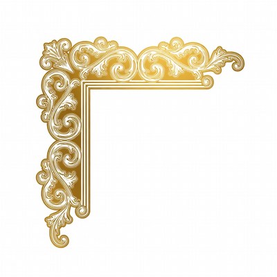 Gold Ornate Corner Border