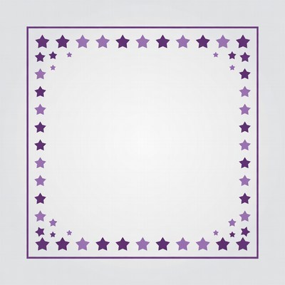 Purple Star Border Frame