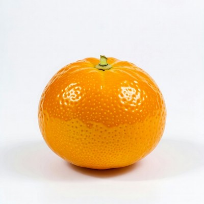 Fresh mandarin orange on white