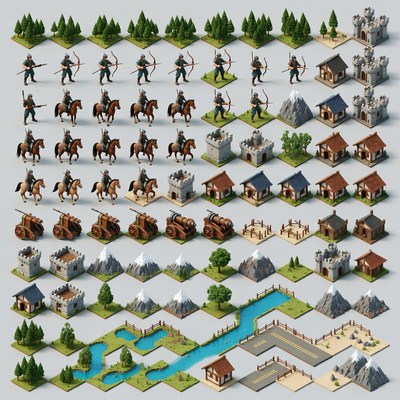 Isometric Medieval Fantasy Tileset