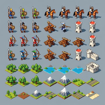 Medieval Pixel Art Game Assets