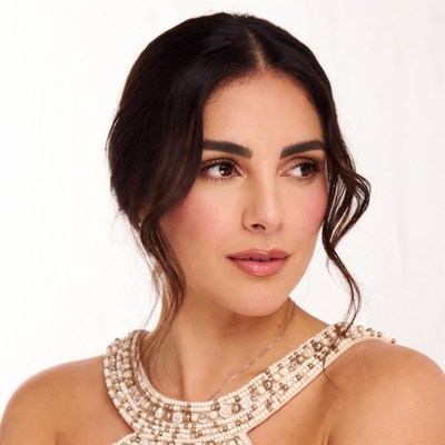 Beautiful woman with beaded necklace