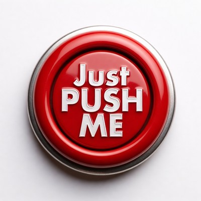 Red Just Push Me Button