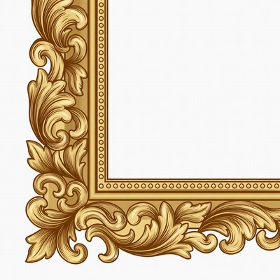 Ornate Golden Picture Frame
