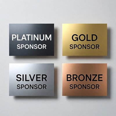 Platinum Gold Silver Bronze Sponsor Signs