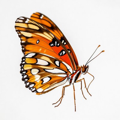 Orange Butterfly with Black Spots