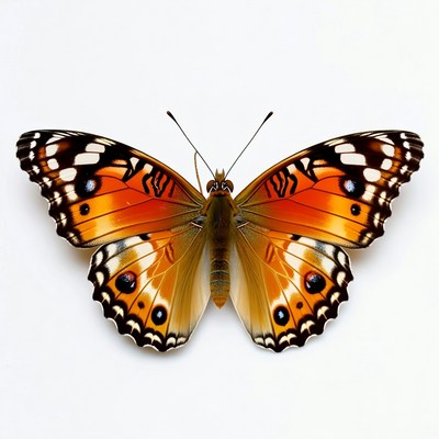 Orange Butterfly with Black Spots