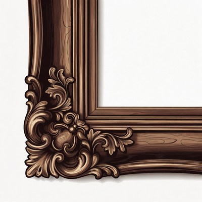 Ornate Wooden Picture Frame