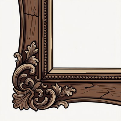 Ornate Wooden Picture Frame