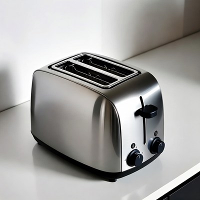 Silver Toaster on Counter