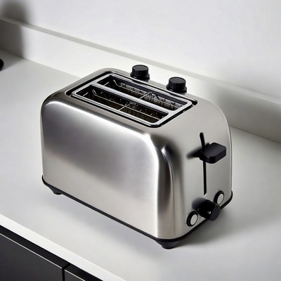 Silver Toaster on Kitchen Counter