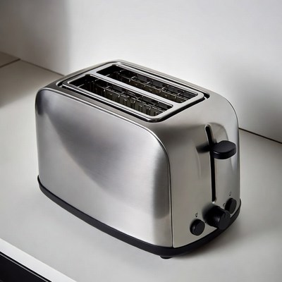 Silver Toaster on Kitchen Counter