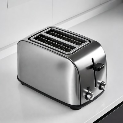 Silver Toaster on Kitchen Counter