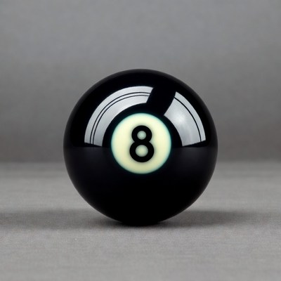 Black 8 Ball Pool Ball